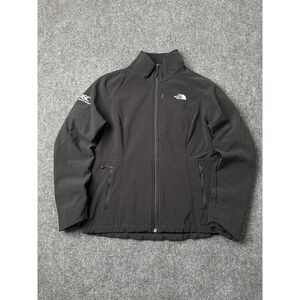 Womens Softshell The North Face Black Windproof Full Zip Jacket, Size L